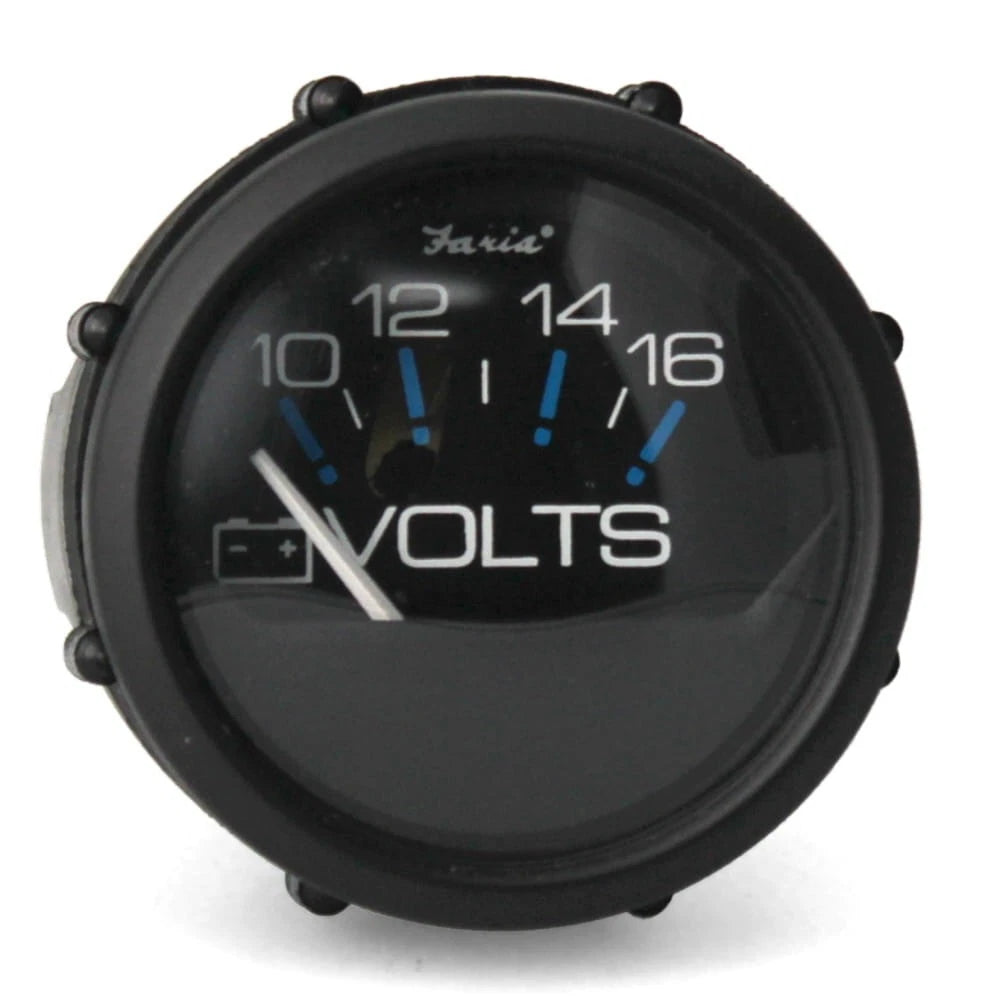 Faria Boat Volt Gauge VP9153A - Chesapeake Black 2 Inch Regal