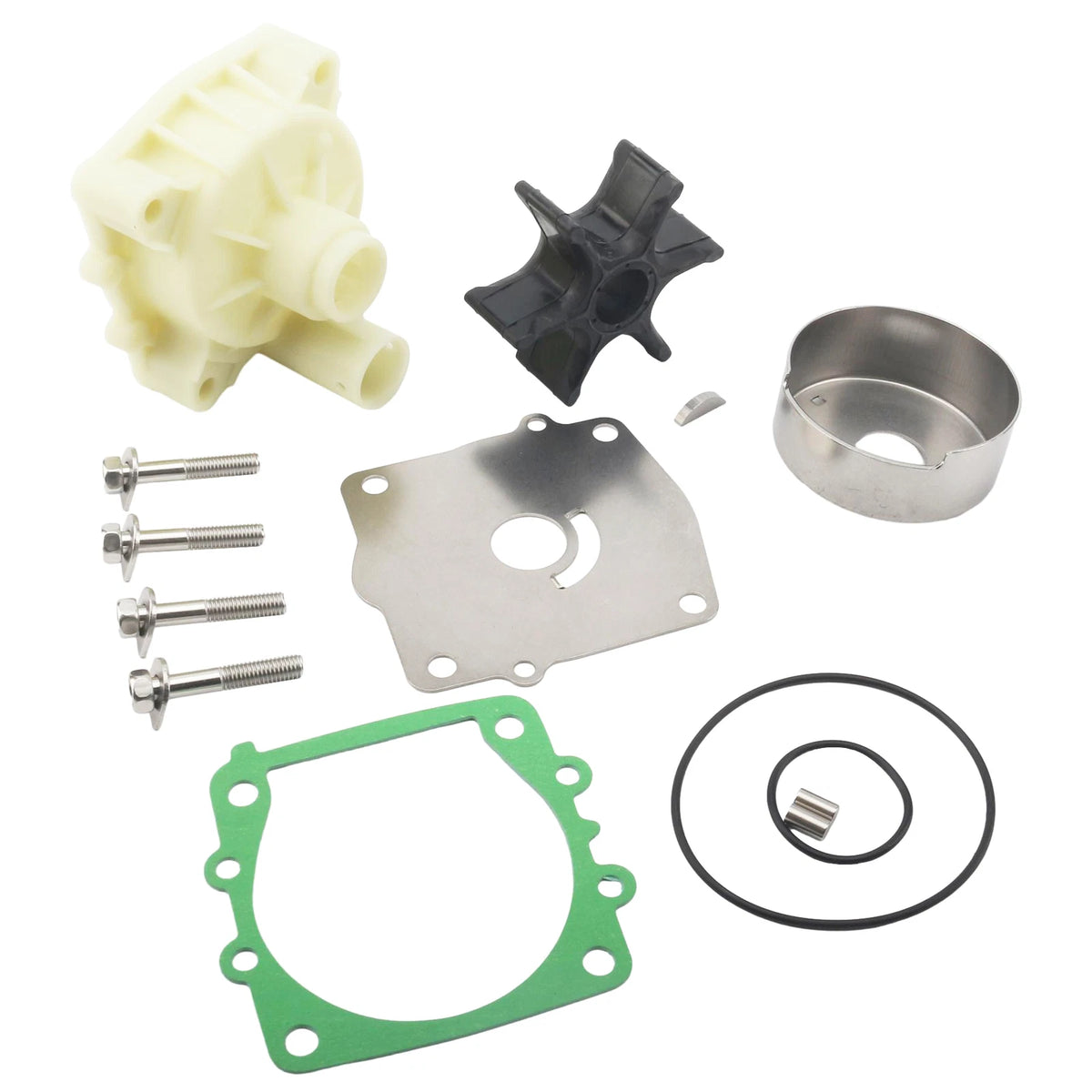 Water Pump Impeller Repair Kit Replace Yamaha Outboard 18-3373 with Housing