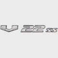 SunCatcher Boat Model Decal Sticker 73405318 - V22SS Silver Black