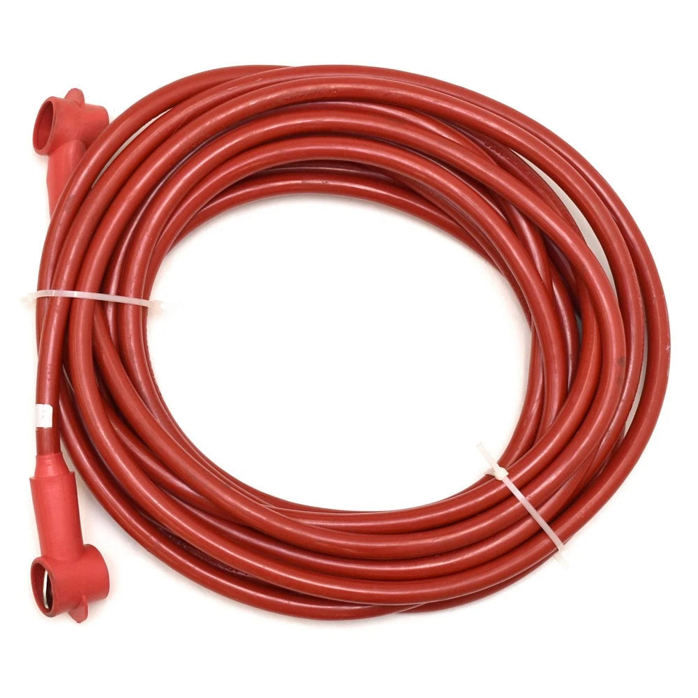 Boat Battery Cable - 1/0 AWG 31 Foot Red 5/16 Inch Lugs