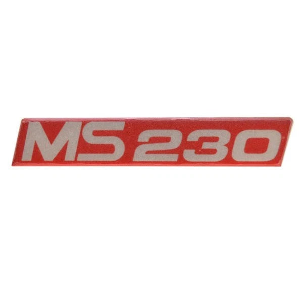MasterCraft Boat Decal 759629 - MS230 Red Silver 7 1/2 Inch (set of 2)