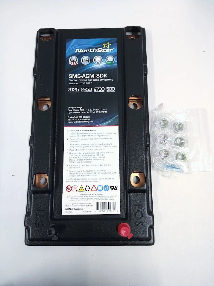 Northstar SMS-AGM 8DK, Stereo, Marine, and Specialty Battery Kit Assembly