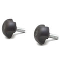 ICG Boat Lobed Hand Knobs PHK1138-06SS - 3/8-16 Stainless (pair)