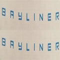 Bayliner Boat Lettering Decals - 17 X 1 Inch Teal Aqua (pair)
