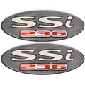 Chaparral Boat Raised Decals - 236 SSI Silver (pair)