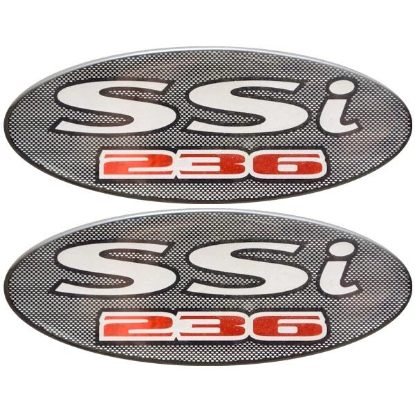 Chaparral Boat Raised Decals - 236 SSI Silver (pair)
