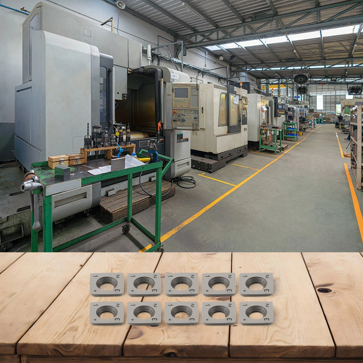 Carbide Tool Insert Pack with Polished Mirror Finish for Precision Cuts