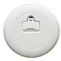 Jim Black Boat Access Deck Plate 587-6-05 - 6 Inch Polar White