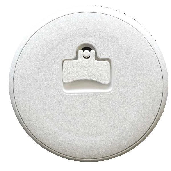 Jim Black Boat Access Deck Plate 587-6-05 - 6 Inch Polar White