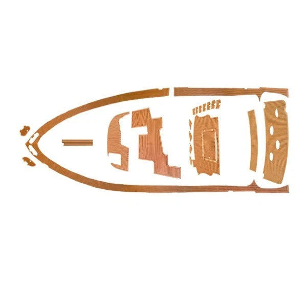 Carver Boat Deck Flooring Kit 8404632 - 54 Voyager PlasDECK Teak