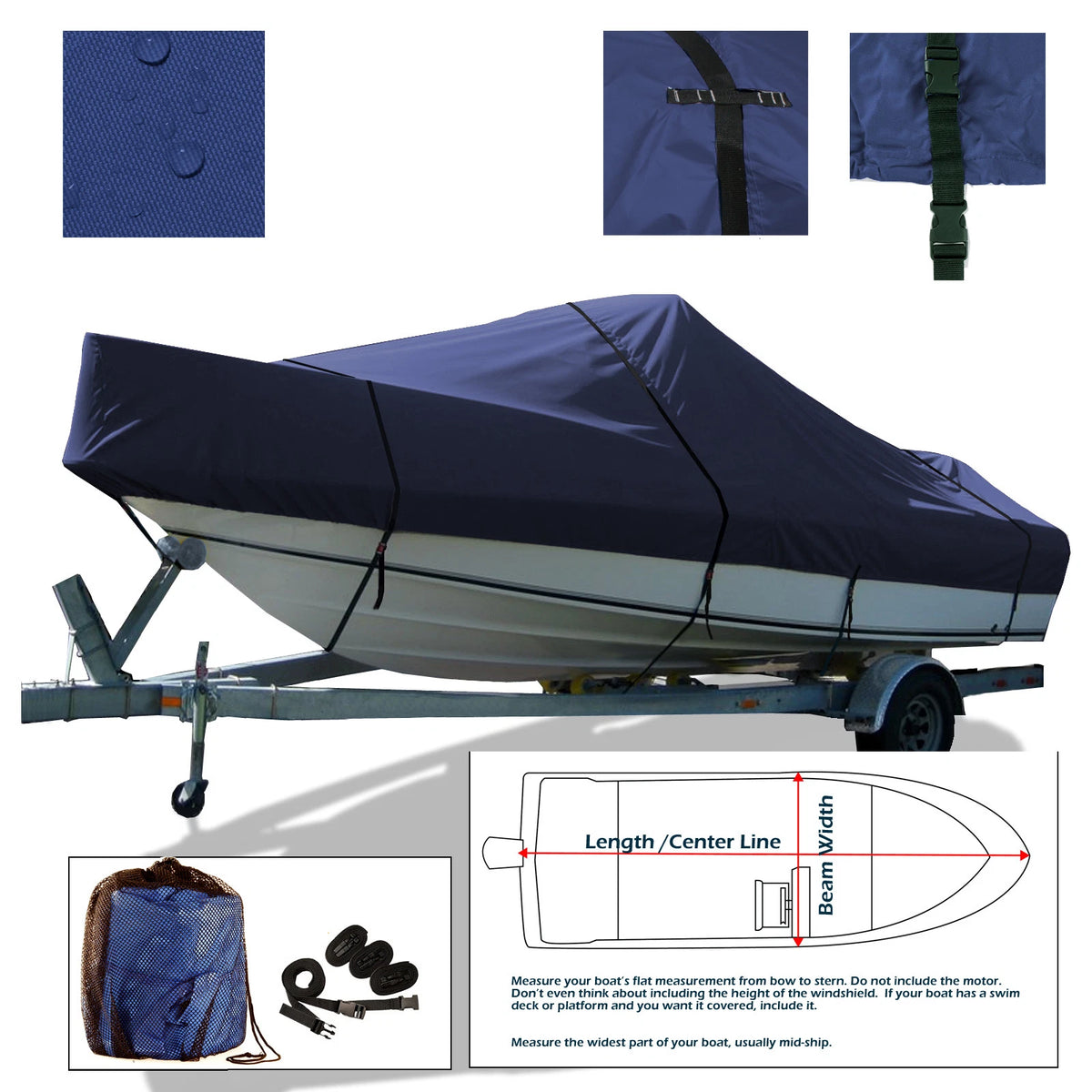 Formula 23 Cuddy Cabin I/O Trailerable Boat Cover 600D Heavy Duty Waterproof UV