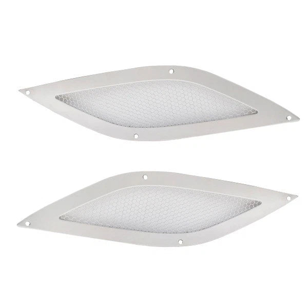 Tracker Boat Engine Vent Covers - Stainless Steel (set of 2)