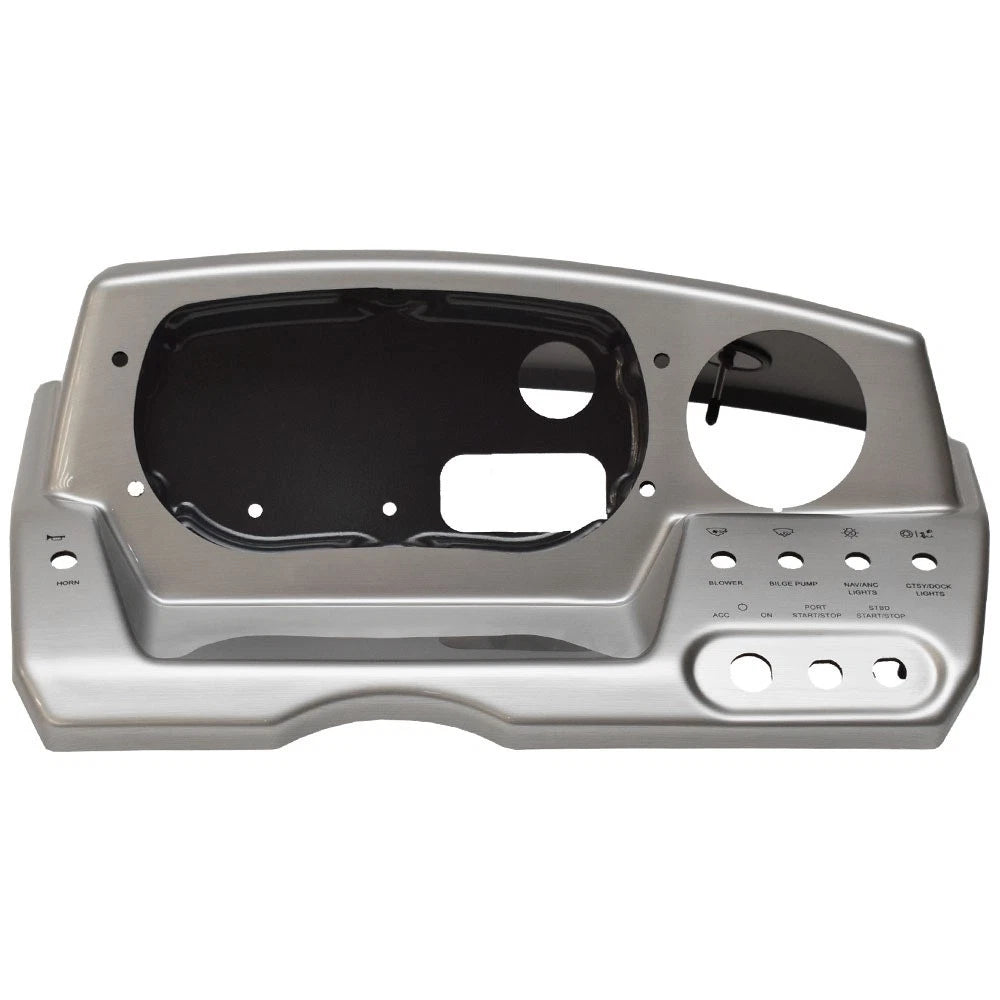Scarab Boat Blank Dash Panel 032-3386 - Brushed Silver Plastic Shroud
