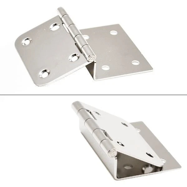 Gemlux Boat Offset Hinge - 3 1/4 X 3 1/2 Inch Stainless Steel