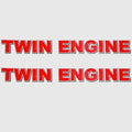 Yamaha Jet Boat Decals F1T-U417T-30 - Twin Engine Stickers Red (pair)