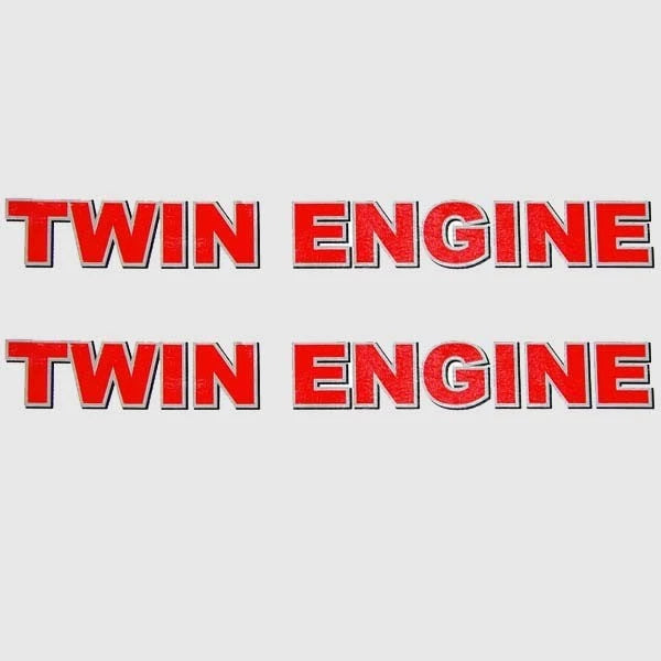 Yamaha Jet Boat Decals F1T-U417T-30 - Twin Engine Stickers Red (pair)