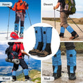 Lightweight Waterproof Winter Snow Gaiters Adjustable Fit Ankle Covers Outdoors