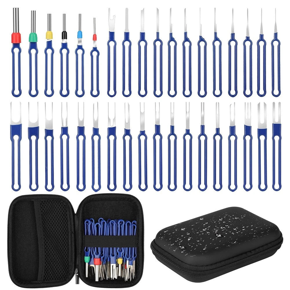 36Pcs Terminal Removal Tool Kit Depinning Tool Electrical Connector-Pin Removal