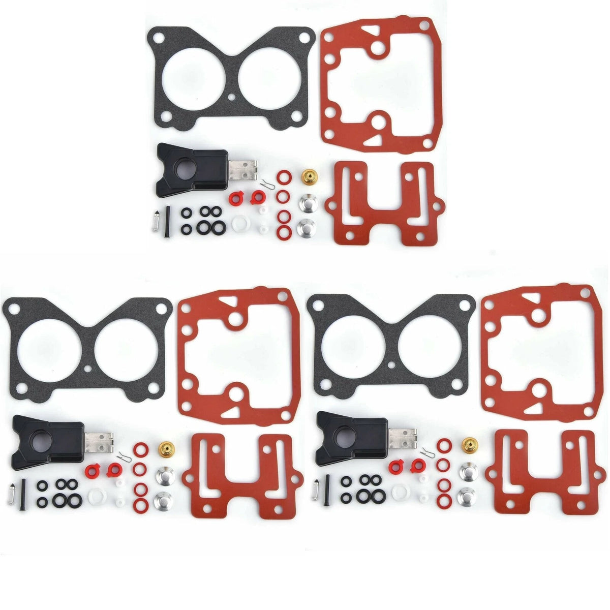 For Johnson Evinrude Carb Repair Kit 439076 with Float BRP/OMC Carburetor 3pcs