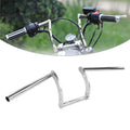 1x Silver 7/8" Handlebars Z Bar Drag Bars for Harley for Chopper Cruiser Bobber