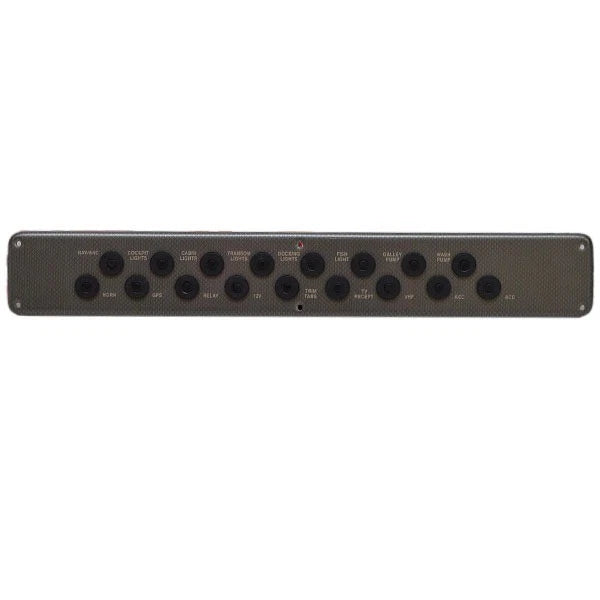 Rinker Boat Breaker Panel - 230 D3 Gray - Gold 17 1/2 X 2 1/2 Inch