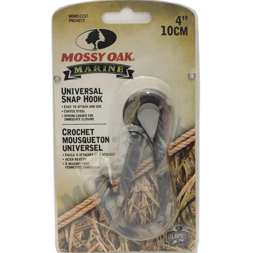 Mossy Oak Boat Snap Hook MOM52157 - 4 Inch Shadow Grass Camouflage