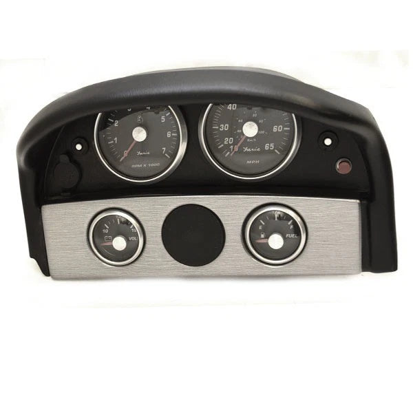 Lund Boat Gauge Dash Panel 2109115 - 14 3/8 X 8 5/8 Inch Black Gray