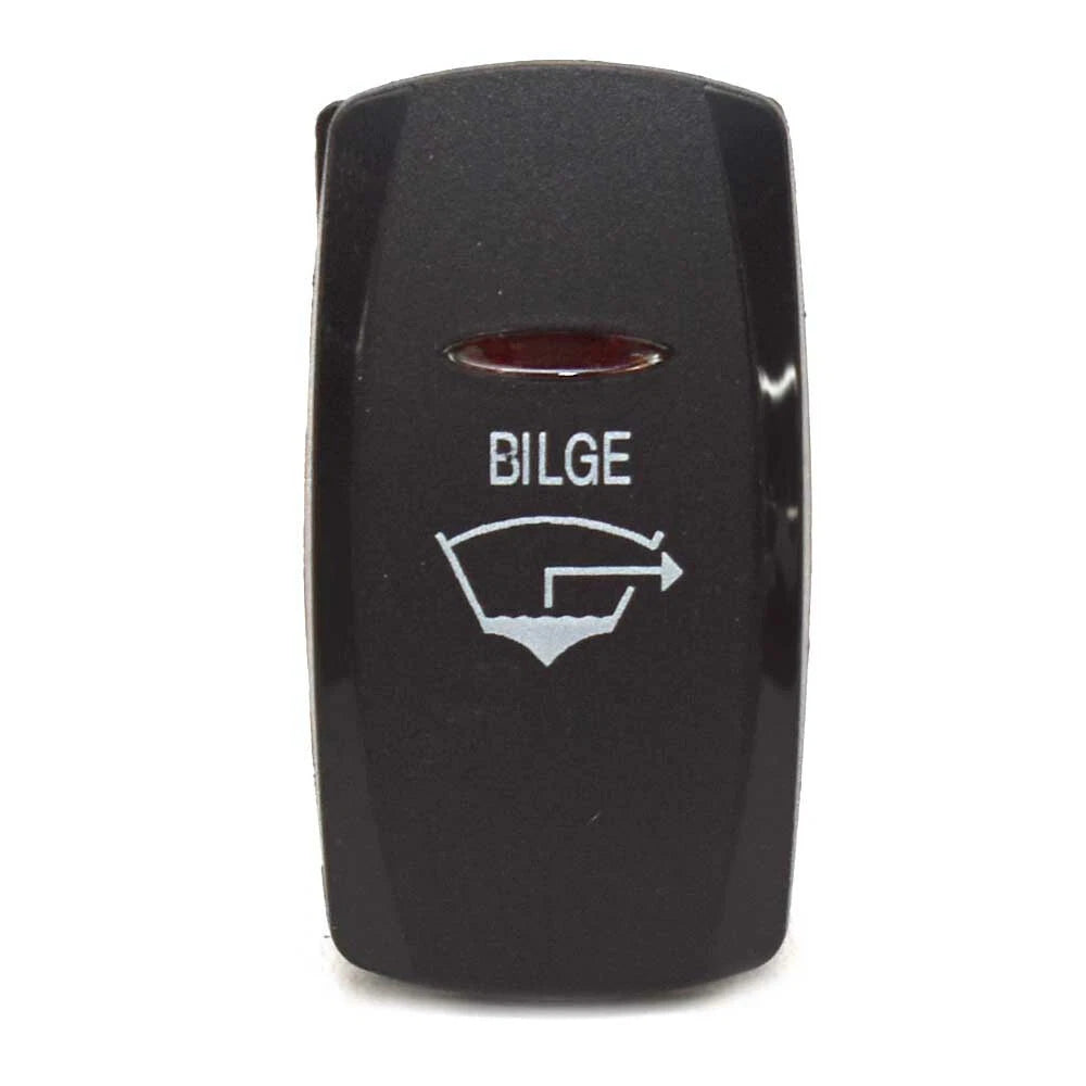 Carling Boat Rocker Switch - 2 Position Black Bilge 20A 12V