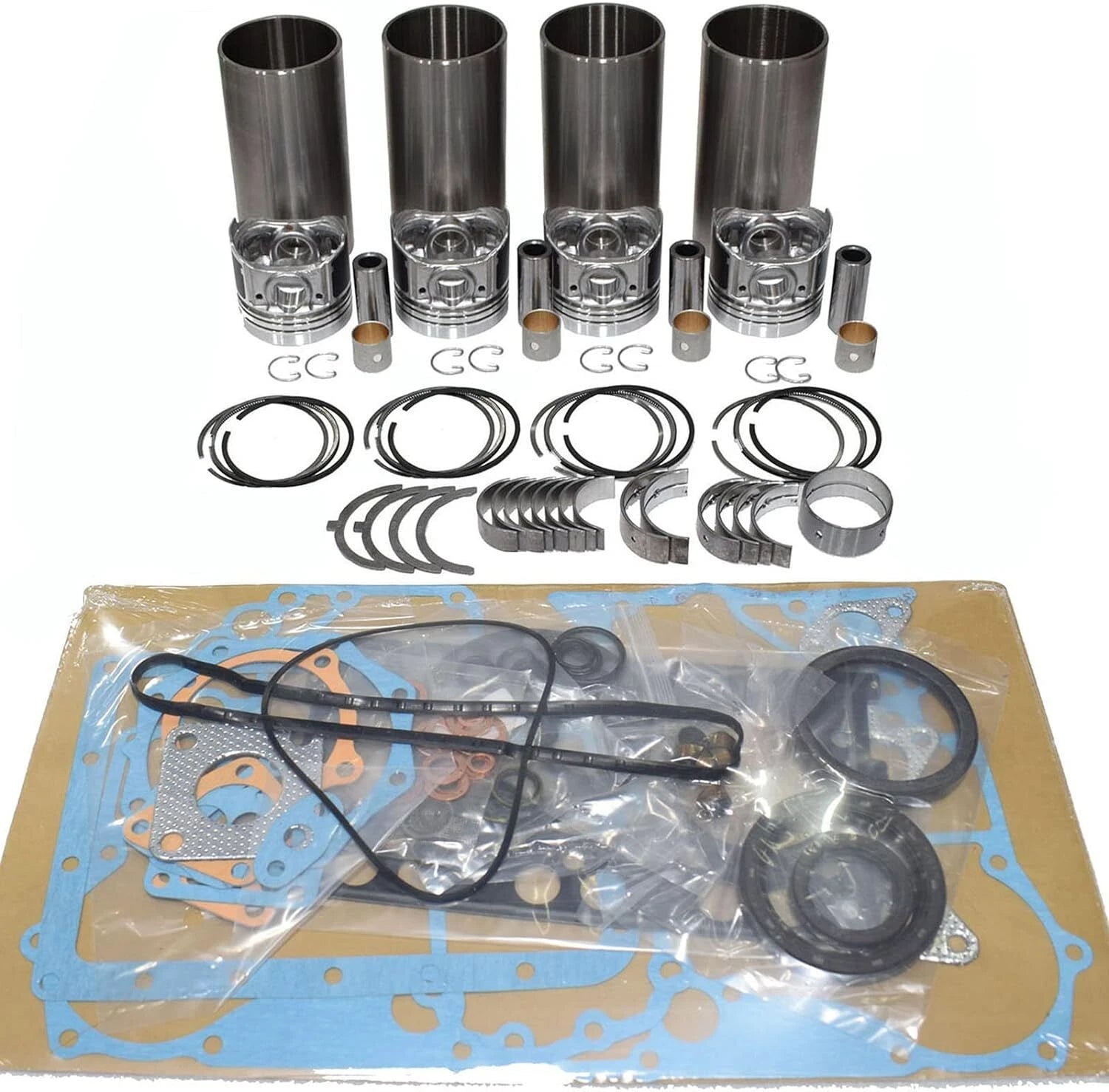 Overhaul Rebuild Kit for Komatsu 4D102 4D102E Engine D50P Bulldozer Machine Part