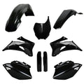 POLISPORT PLASTIC KIT + FORK GUARDS YAMAHA YZ250F 06-07, YZ450F 06-07, BLACK