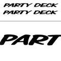 Tracker Black Party Deck Boat Decals (pair)