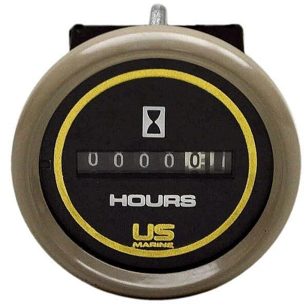 Faria Boat Hour Meter Gauge MH0068B - Bayliner Marine 2 Inch