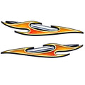 MasterCraft Boat Decals 7581435 - 7581436 Flame (set of 2)