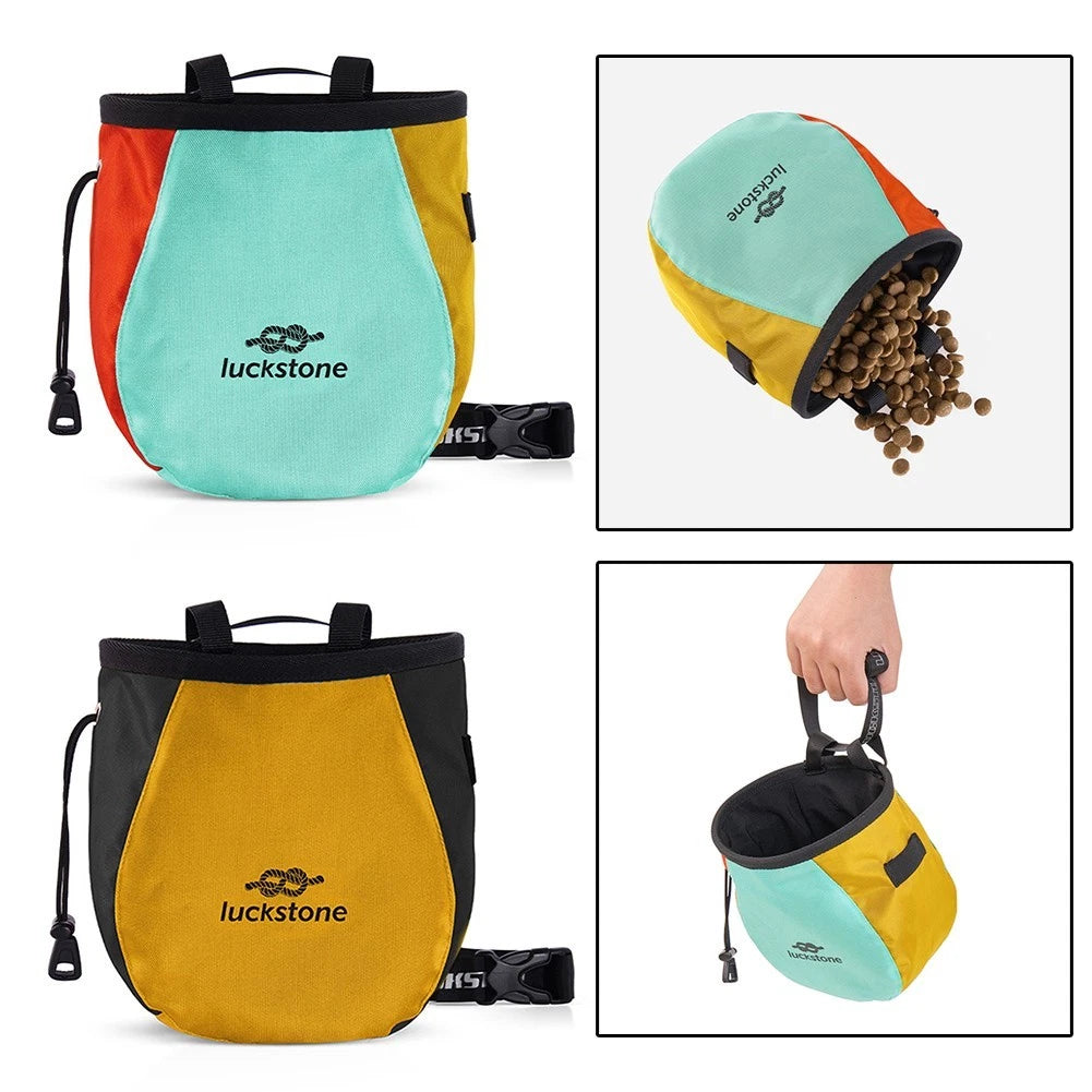 Large Capacity Outdoor Chalk Bag with Adjustable Belt for Climbing and Gym Use