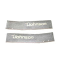 Johnson Evinrude Boat Decals 398996 - Black Stickers 86-88 (set of 2)