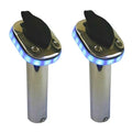 Sea Sense Boat Rod Holders 50091525 - Blue LED 30° Stainless (pair)