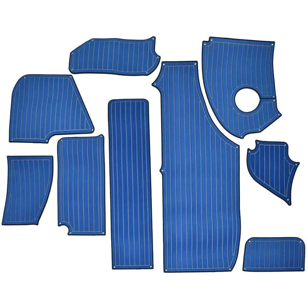 Cobalt Boat Non-Skid Cockpit Mats 403810 - R7WS Blue Gray (kit)