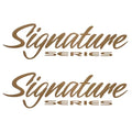 Sun Tracker Boat Signature Decals 111435 - 7 1/8 Inch Gold (pair)