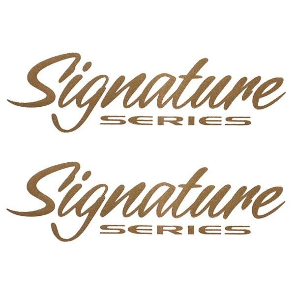 Sun Tracker Boat Signature Decals 111435 - 7 1/8 Inch Gold (pair)