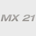 Lowe Boat Model Decal 2350070 - MX 21 Metallic Silver Vinyl Sticker