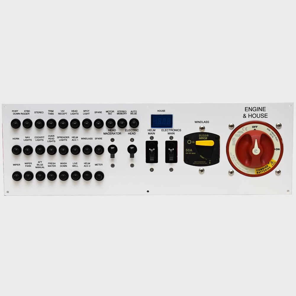 Pursuit Boat Main Distribution Panel 3309030 - White Aluminum