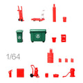 1:64 Display Scene Model Props Oil Shop Tools Garage Fire Hydrant Diorama Deco