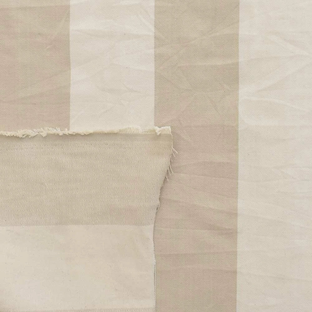Rinker Boat Pattern Fabric - Striped Southport Beige 56 Inch (YD)