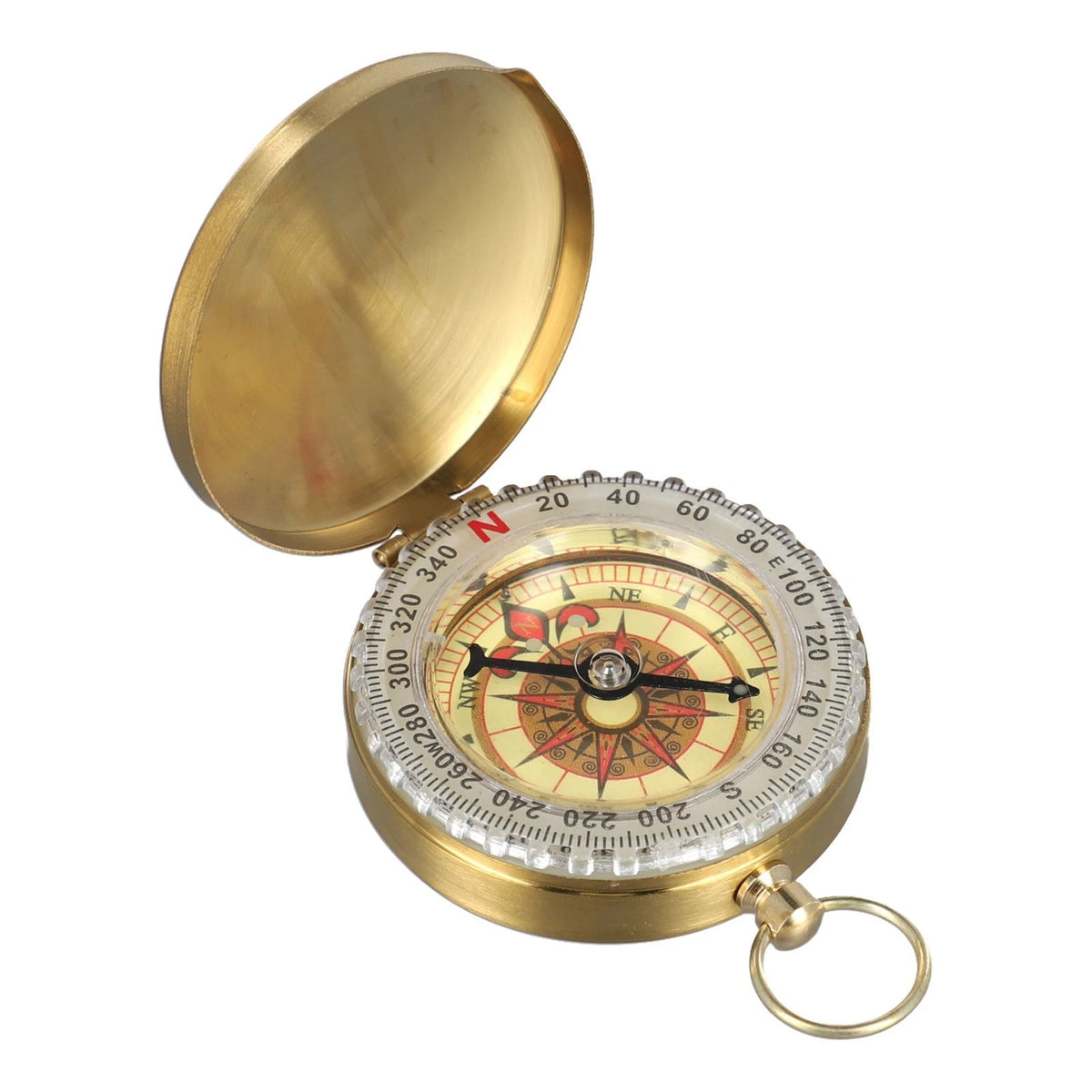 Hiking Accessory Lightweight Luminous Brass for Compass Ideal for Travel