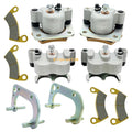 Front & Rear Brake Calipers with Pads for Polaris Ranger Crew 570-4 4X4 2016-2022