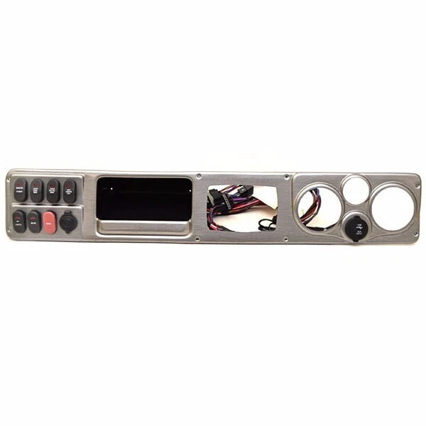 Lund Boat Gauge Switch Panel 2161029 - 33 1/8 X 5 5/8 Silver