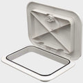 SeaFlo Boat Access Hatch 270-375-01 - 14.75 X 10.6 Inch White ABS