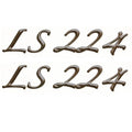 Lowe Boat Decal 1897838 - LS224 Angler Bronze - Silver 12 Inch (pair)
