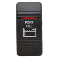 Carling Boat Rocker Switch Cover - PORT FILL Lighted Actuator