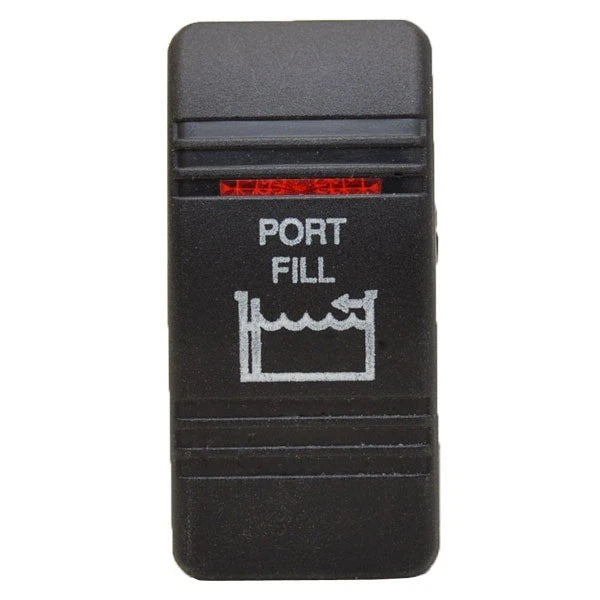 Carling Boat Rocker Switch Cover - PORT FILL Lighted Actuator